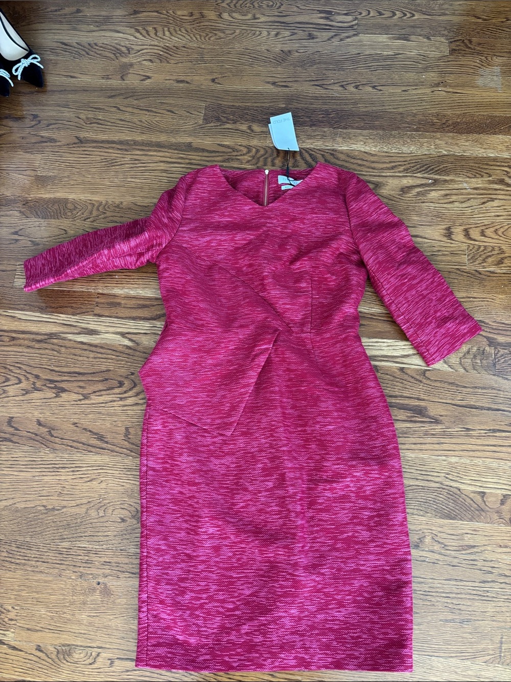 Women's Long Sleeve Pink Sheath Dress